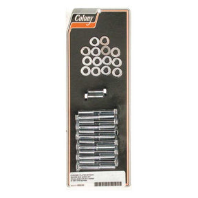 Colony, Sportster rocker box bolt kit. Hex, chrome Rocker Box Mount Kits Colony