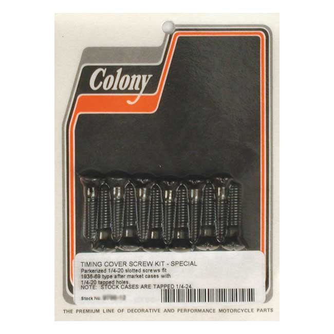 Colony cam cover mount kit, OEM style. Black parkerized Cam Covers Mount Kits Colony