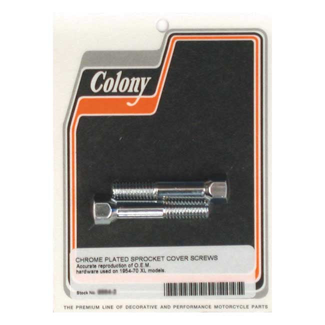 Colony, sprocket cover mount kit. Chrome Transmission Cover Mount Kits Colony