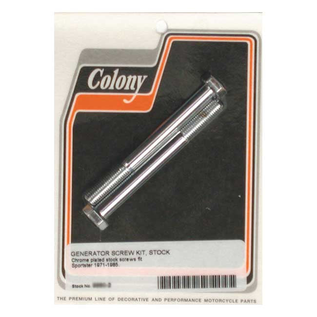 Colony, generator mount kit. Chrome. OEM style Generator Mount Kits Colony