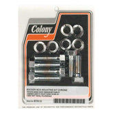 Colony, Knuckle rocker box bolt kit. Chrome Rocker Box Mount Kits Colony