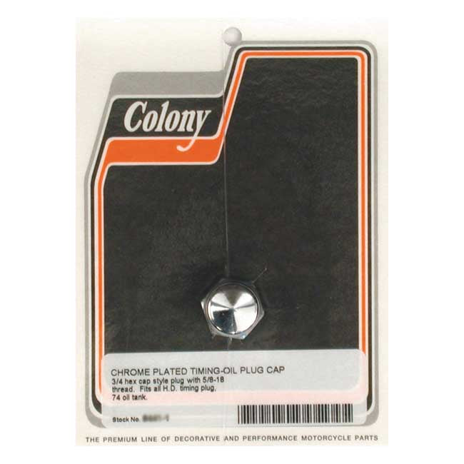 Colony Cap Nut Timng Plug 5/8 18 Oil Drain Plugs Colony