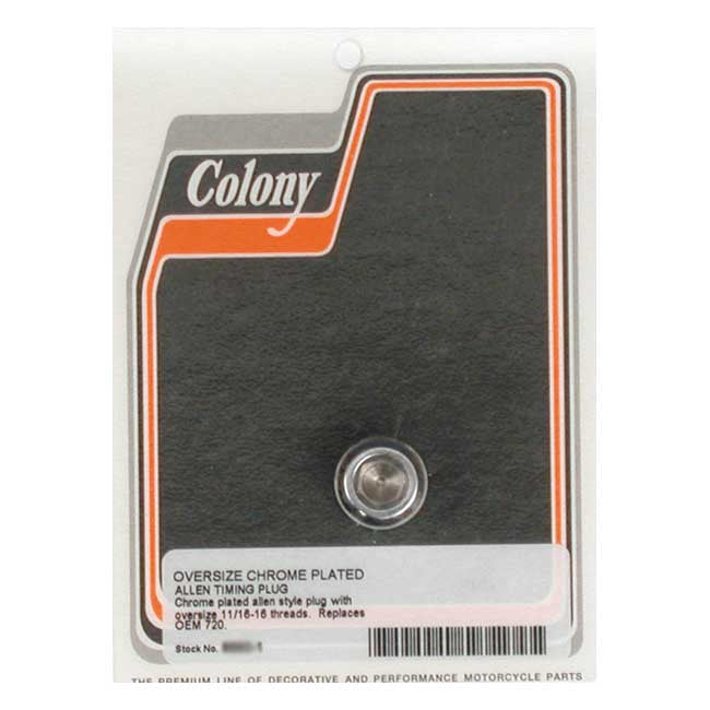Colony, oversized timing plug only Timing Plugs Colony