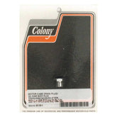 Colony, crankcase drain plug / oil pump plug. Chrome Oil Drain Plugs Colony