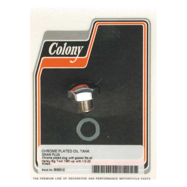Colony Chr Hex Drain Plug 1/2 20 Oil Drain Plugs Colony