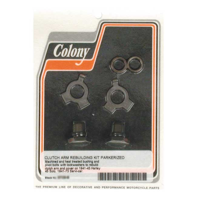 Colony, clutch arm rebuild kit. Parkerized Clutch Release Kits Colony