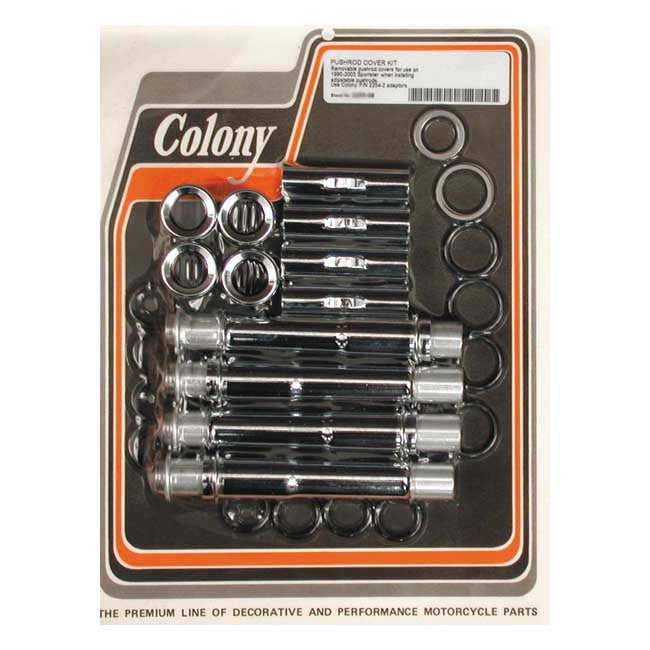 Colony, XL multiple-parts pushrod cover conversion kit Pushrod Covers Colony