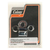 Colony axle spacer kit front, grooved Wheel Axles Spacers Colony