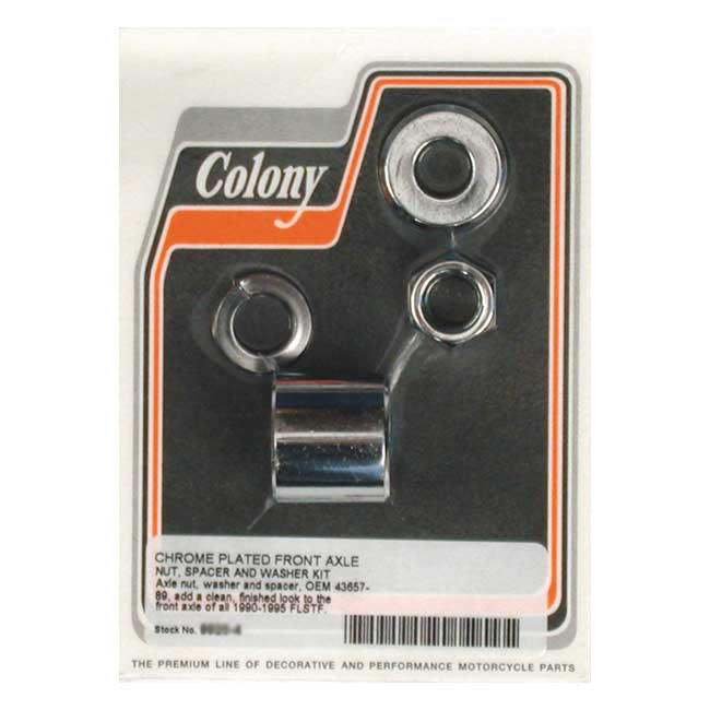 Colony axle spacer kit front, smooth Wheel Axles Spacers Colony