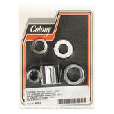 Colony axle spacer kit front, smooth Wheel Axles Spacers Colony