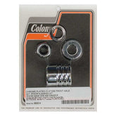 Colony axle spacer kit front, grooved Wheel Axles Spacers Colony