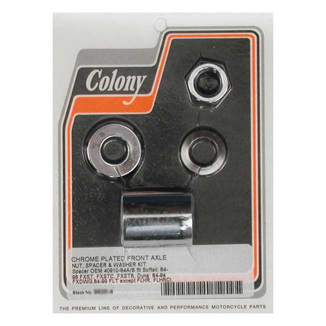 Colony Frt Axle Spacr 84 96 Fxstc Wheel Axles Spacers Colony