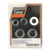 Colony axle spacer kit front, grooved Wheel Axles Spacers Colony