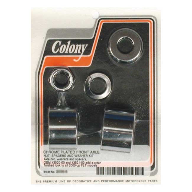 Colony Fr.Axle Sp.Kit 00 07 Fl/H Wheel Axles Spacers Colony
