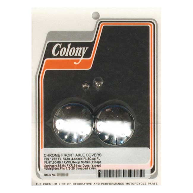 Colony front axle nut covers Wheel Axles Covers Colony