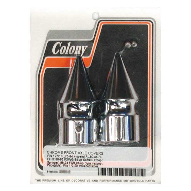 Colony front axle nut covers Wheel Axles Covers Colony