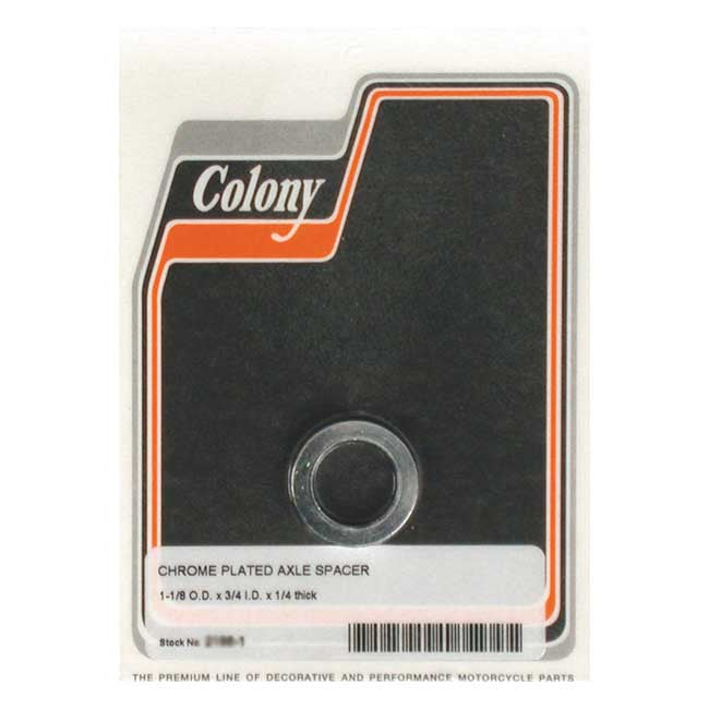 Colony univ. Axle spacer 1/4" long Wheel Axles Spacers Colony