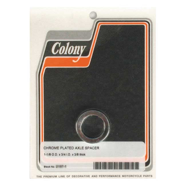 Colony univ. Axle spacer 3/8" long Wheel Axles Spacers Colony