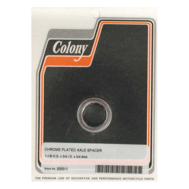 Colony univ. Axle spacers 3/4" long Wheel Axles Spacers Colony