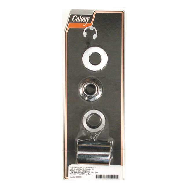 Colony axle spacer kit rear, smooth Wheel Axles Spacers Colony