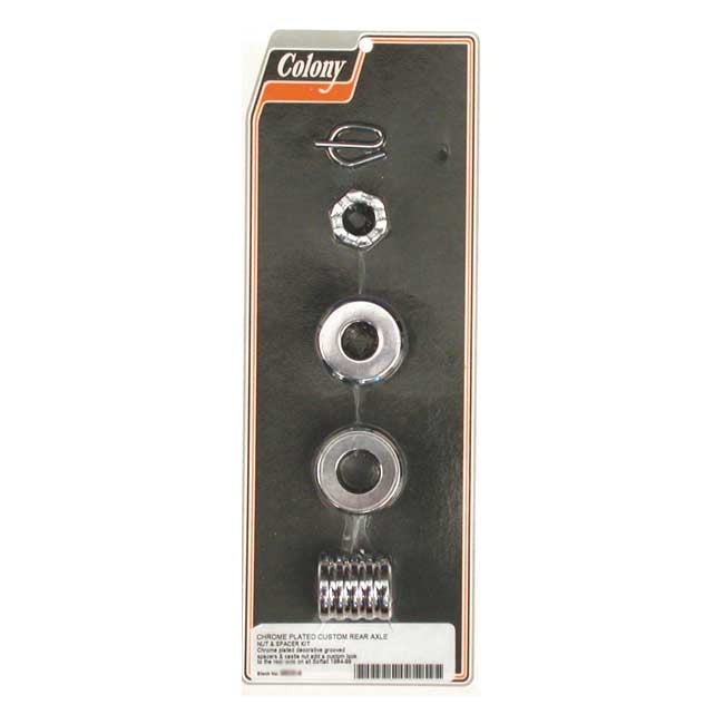 Colony axle spacer kit rear, grooved Wheel Axles Spacers Colony