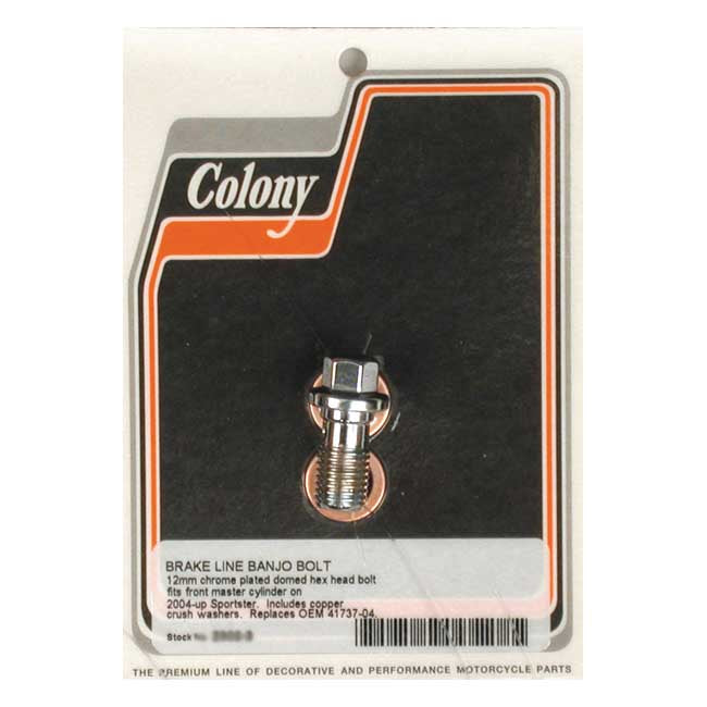 Colony banjo bolts, 12mm x 1.5 Banjo Bolts Colony