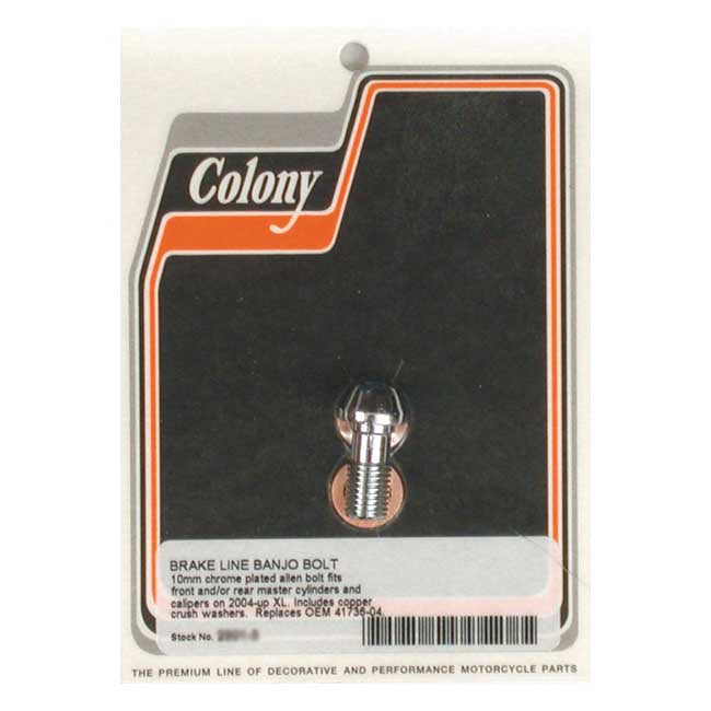Colony banjo bolts, 10mmx 1.25 Banjo Bolts Colony