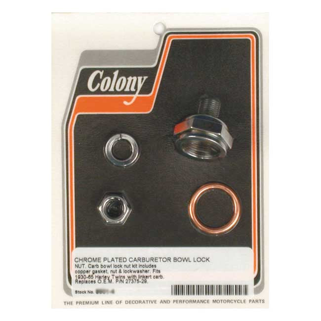 Colony linkert carb bowl lock nut kit Intake Mount Kits Colony