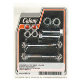 Colony, rear fender mount kit. Chrome Fender Mount Kits Colony