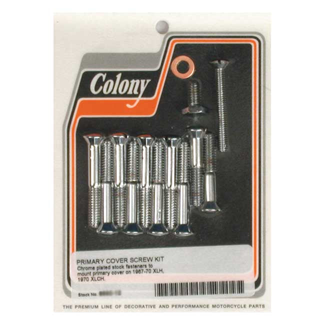 Colony primary mount kit slotted head, chrome Primary Mount Kits Colony