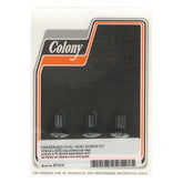 Colony, shifter guide bolt set. Black Aircleaner Hardware Colony