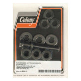 Colony, transmission mount kit. Black parkerized Transmission Mounting Kits Colony