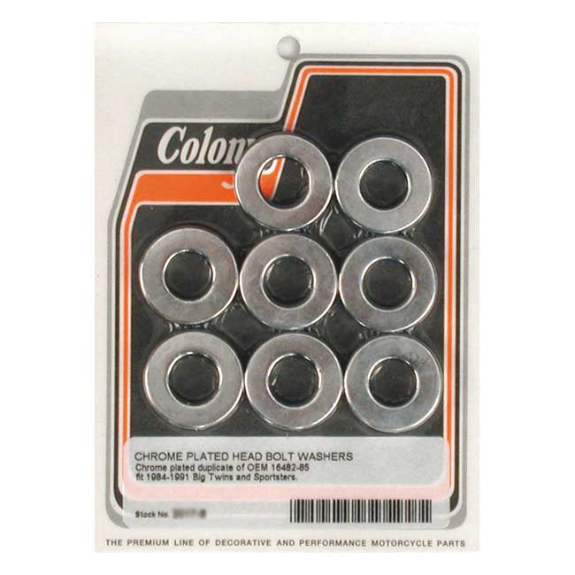 Colony, head bolt washer set. Chrome Cylinders/Heads Mount Kits Colony