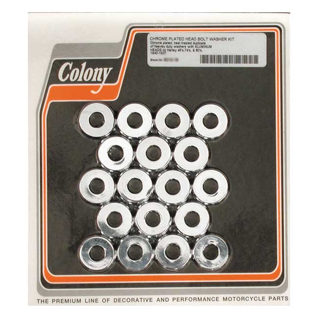 Colony head bolt washer set. Chrome Cylinders/Heads Mount Kits Colony