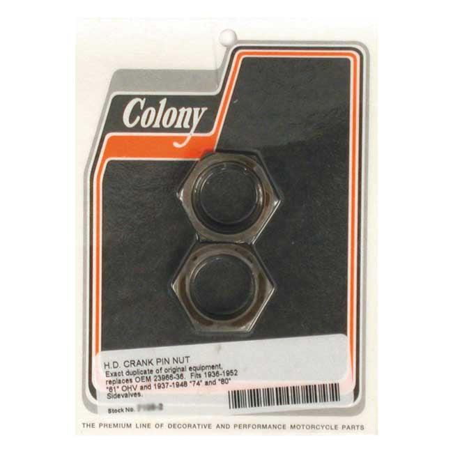 Colony, crankpin nuts. 36-52 models Crankpins Colony