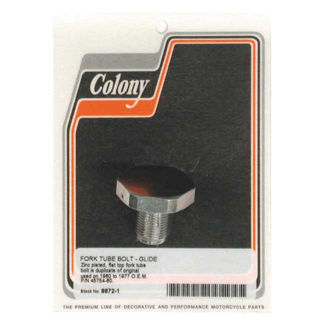 Colony Bolt Fork Tube Zinc Fork Tube Caps Colony
