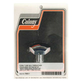 Colony, 41mm fork tube cap bolt. Domed. Chrome Fork Tube Caps Colony