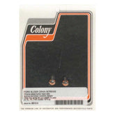 Colony, fork slider drain screws. Chrome Button Head Fork Rebuild Parts Colony