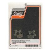 Colony, Springer fender brace clip locks. Parkerized Fender Mount Kits Colony