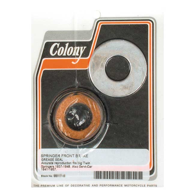 Colony, Springer front brake grease seal kit Brake Drums Misc Colony