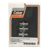 Colony, Knuckle rocker box oil feed fitting. Chrome Rocker Cover Mount Kits Colony