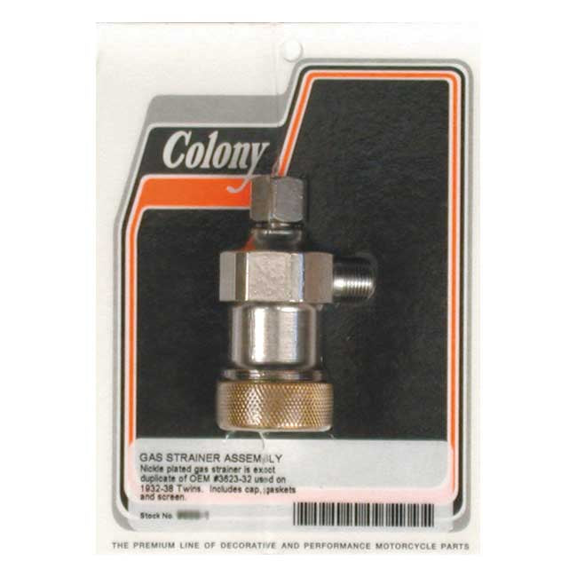 Colony, gas strainer. Nickel Fuel Filter Colony