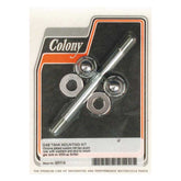 Colony, gas tank mount kit. Chrome Acorn Gastank Mount Kits Colony