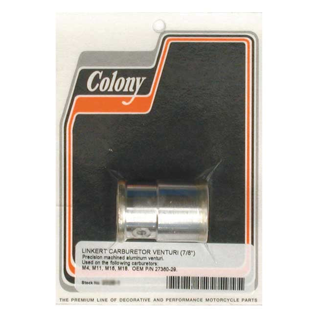Colony, venturi for 1" Linkert carb Venturis Colony