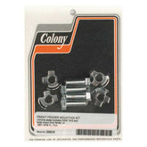Colony, front fender mount kit. Chrome Fender Mount Kits Colony