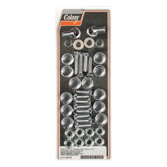 Colony, fender strut mount kit. Chrome Fender Strut Mount Kits Colony