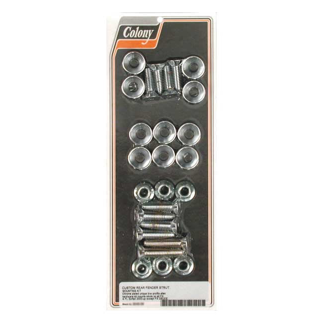 Colony, fender strut mount kit. Chrome Fender Strut Mount Kits Colony