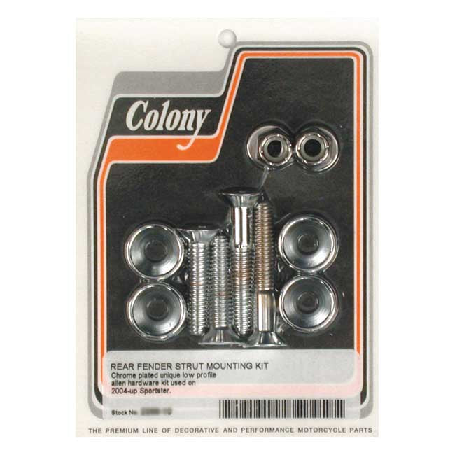 Colony, fender strut mount kit. Chrome Fender Strut Mount Kits Colony