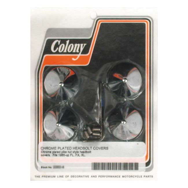 Colony, head bolt cover kit. Pike, chrome Cylinders/Heads Mount Kits Colony