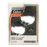 Colony, swingarm pivot bolt cover set. Chrome, domed Swingarms Misc Colony